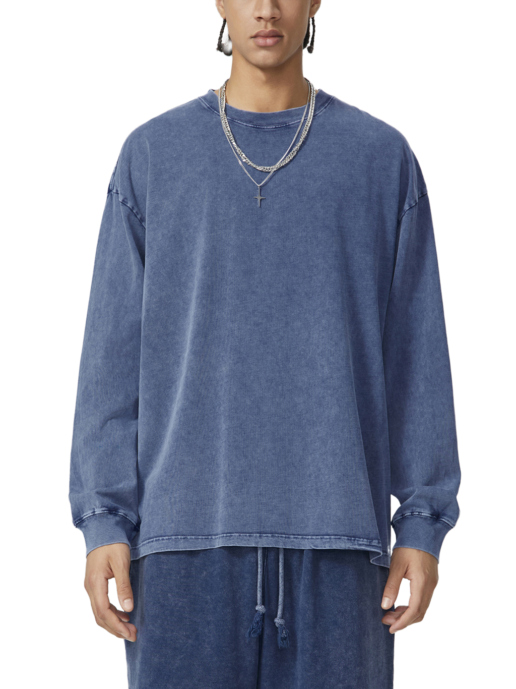 Snow Washed Oversized Long Sleeve T-Shirt – Vintage Streetwear | Tapstitch-3
